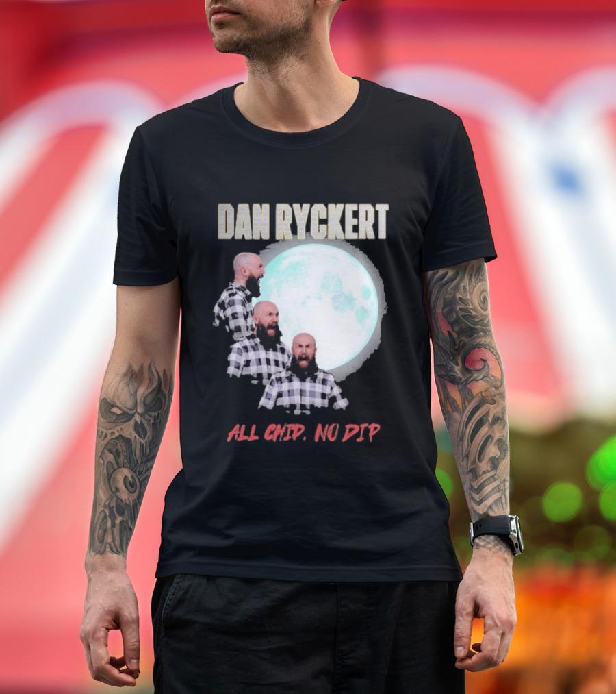 Dan Ryckert All Chip No Dip Plaid Moon Expression Series T-Shirt