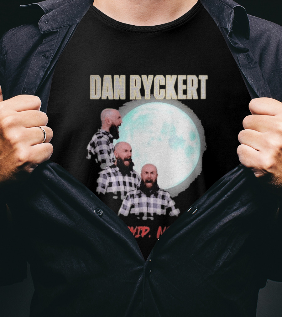 Dan Ryckert All Chip No Dip Plaid Moon Expression Series T-Shirt