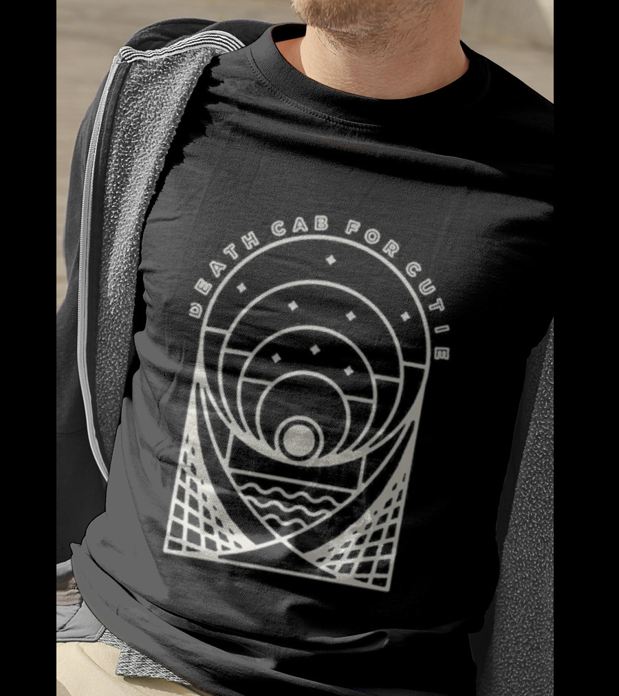 Death Cab For Cutie Post Modern Sun And Waves Circles T-Shirt