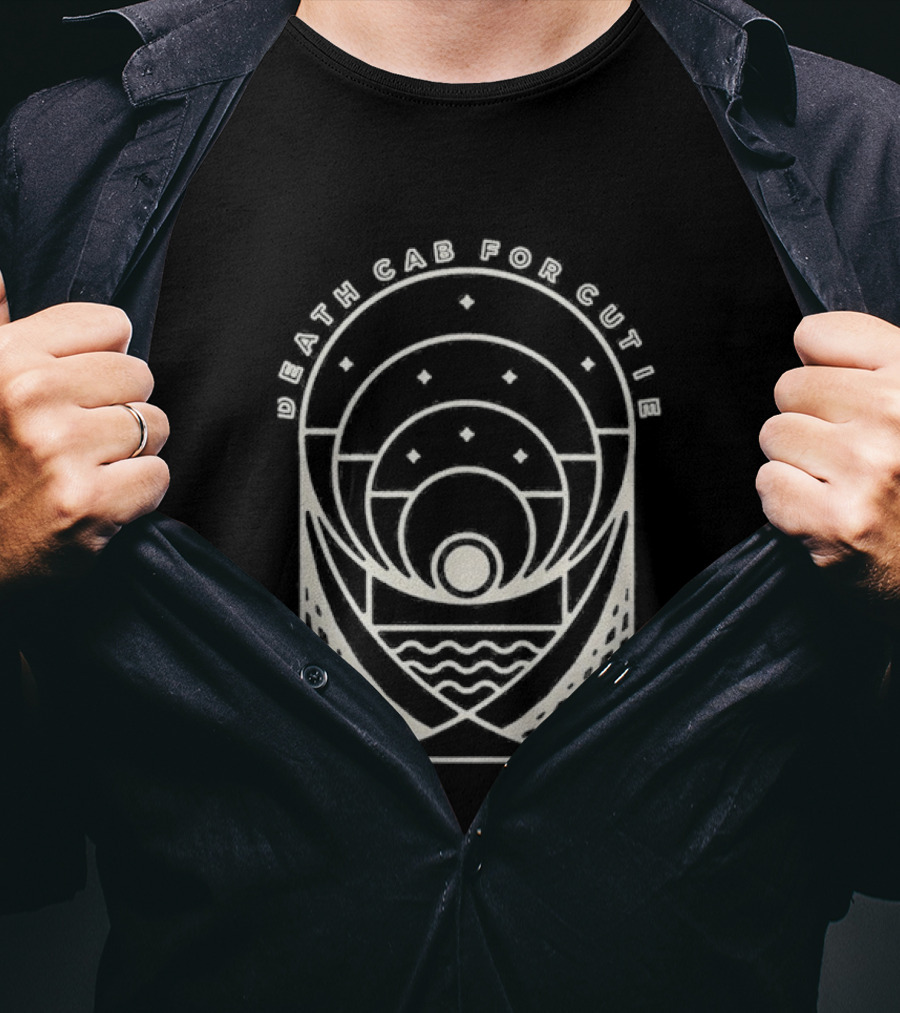 Death Cab For Cutie Post Modern Sun And Waves Circles T-Shirt