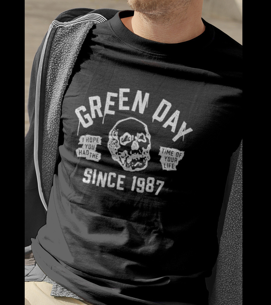 Green Day Skull Since 1987 T-Shirt