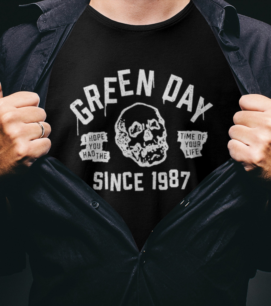 Green Day Skull Since 1987 T-Shirt