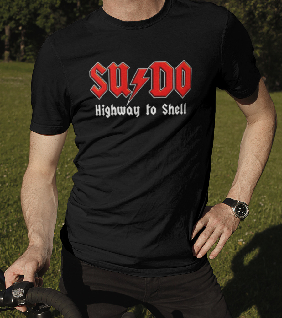 SUDO Red Lightning Bolt Highway To Shell T-Shirt