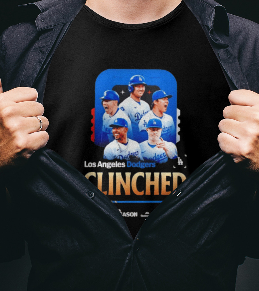Los Angeles Dodgers Clinched 2026 MLB Postseason Celebration T-Shirt