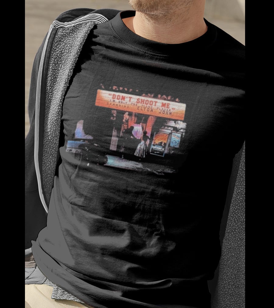 Elton John Don't Shoot Me I'm Only The Piano Player Starring Album Cover T-Shirt