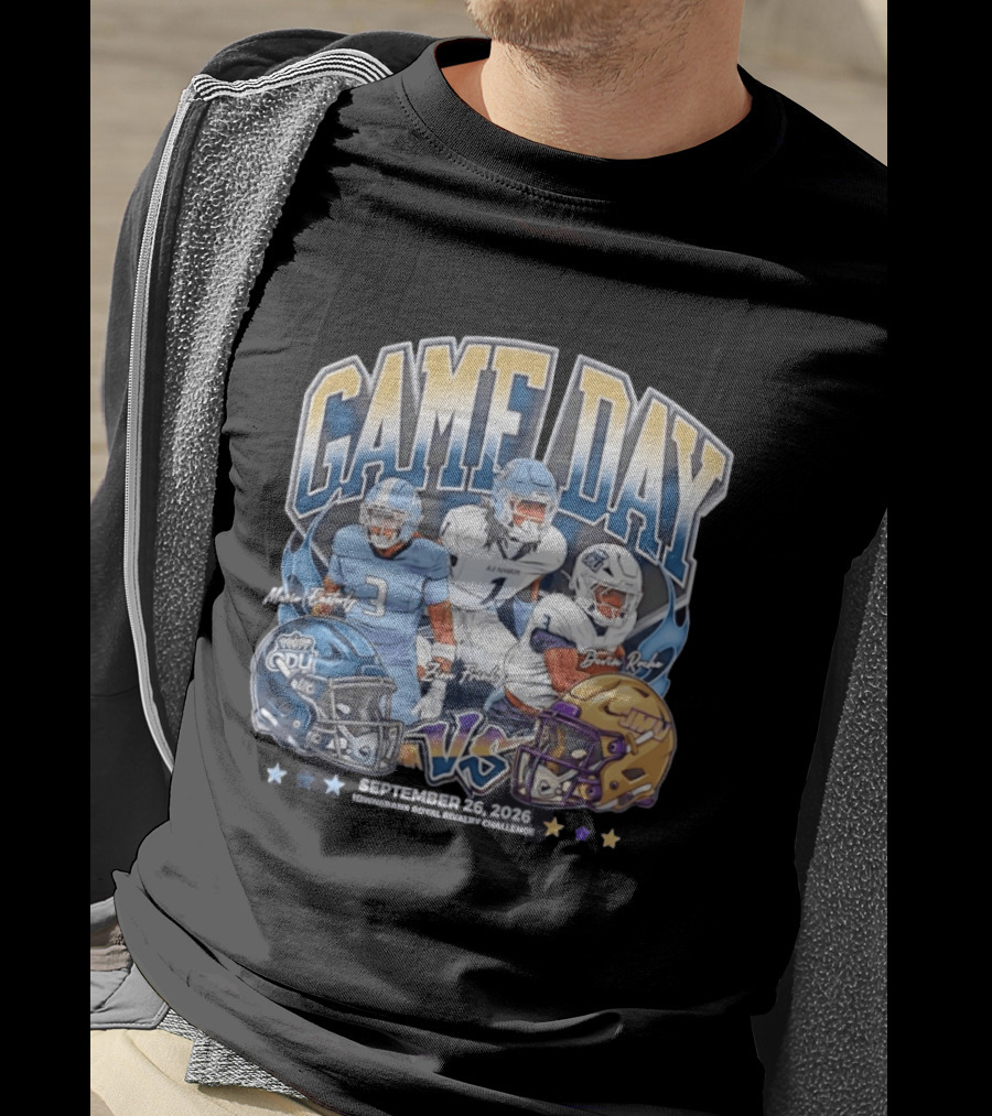 Old Dominion Vs James Madison NCAA Football Rivalry Game Day September 26 2026 T-Shirt