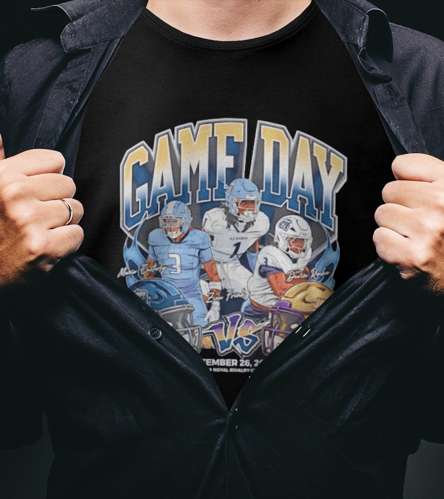 Old Dominion Vs James Madison NCAA Football Rivalry Game Day September 26 2026 T-Shirt