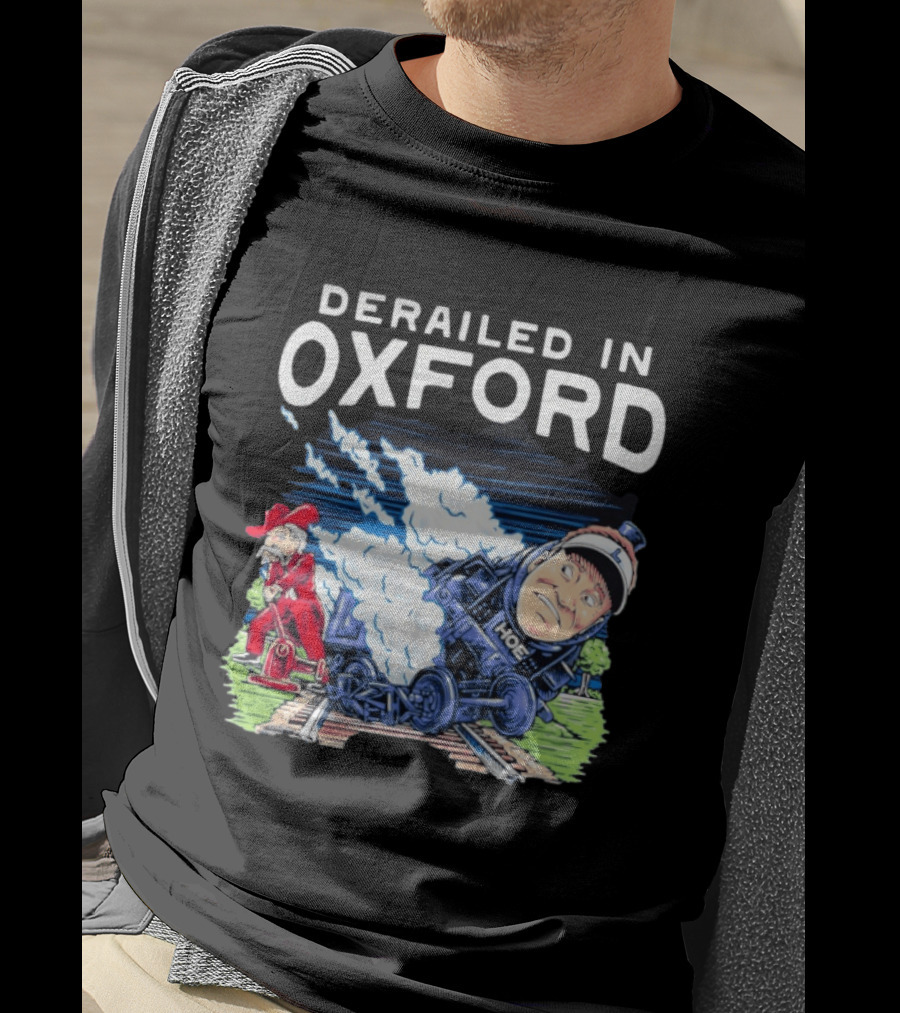 Derailed In Oxford Ole Miss Rebels Train Image T-Shirt