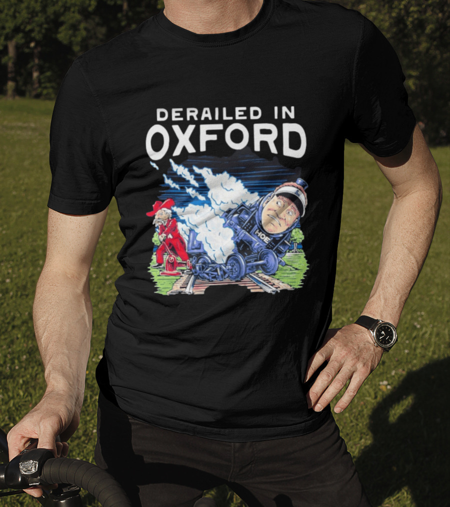 Derailed In Oxford Ole Miss Rebels Train Image T-Shirt