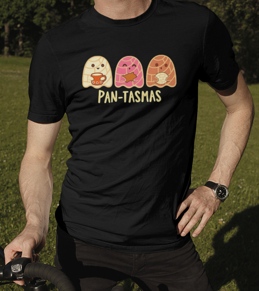 Pan Tasmas Concha Bread Cartoon Characters T-Shirt