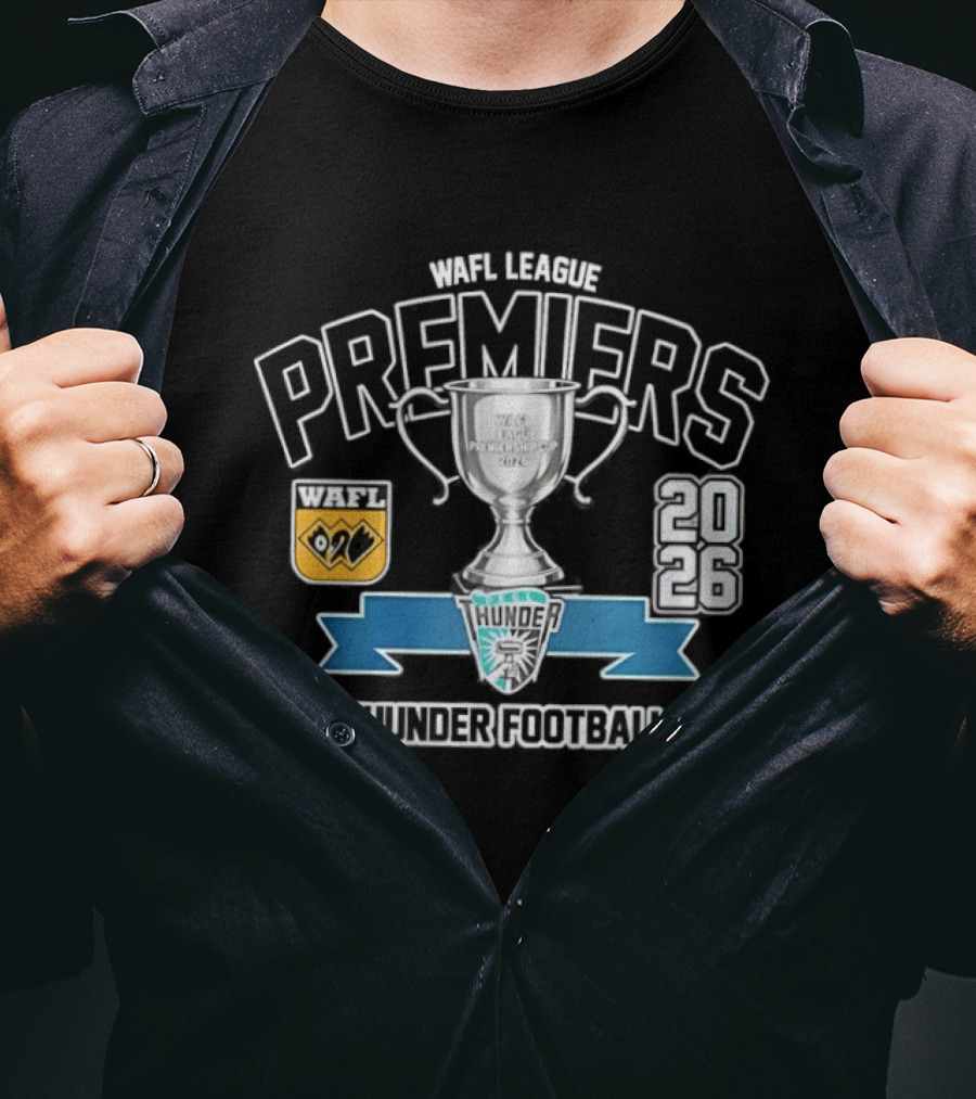 WAFL League Premiers 2026 Peel Thunder Football Club Trophy T-Shirt