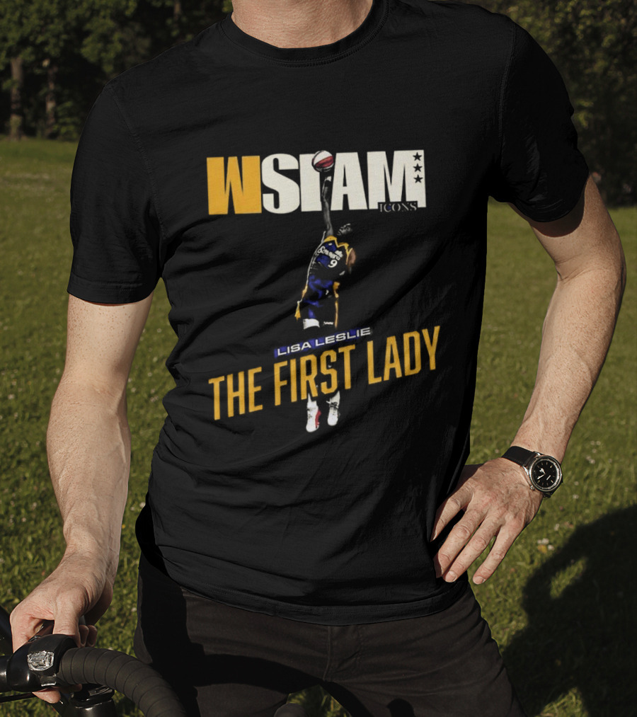 Slam Los Angeles Lisa Leslie The First Lady Court Origins Cover T-Shirt