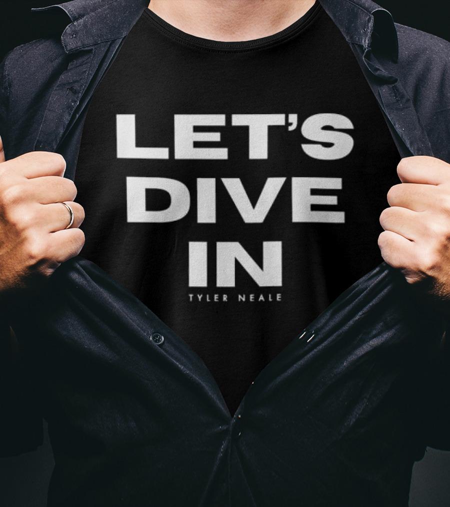 Let's Dive In Tyler Neale Black T-Shirt