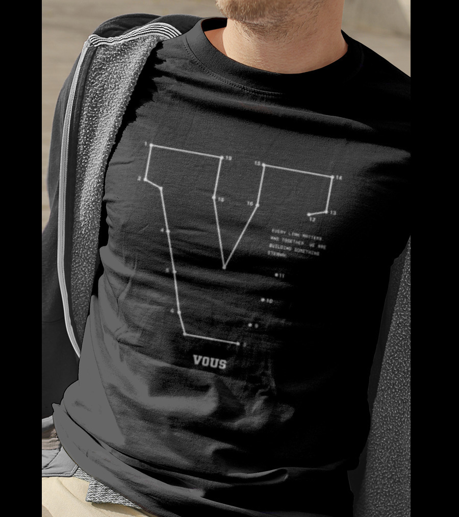 Vous Church Shop V Design Blueprint Vous Link T-Shirt