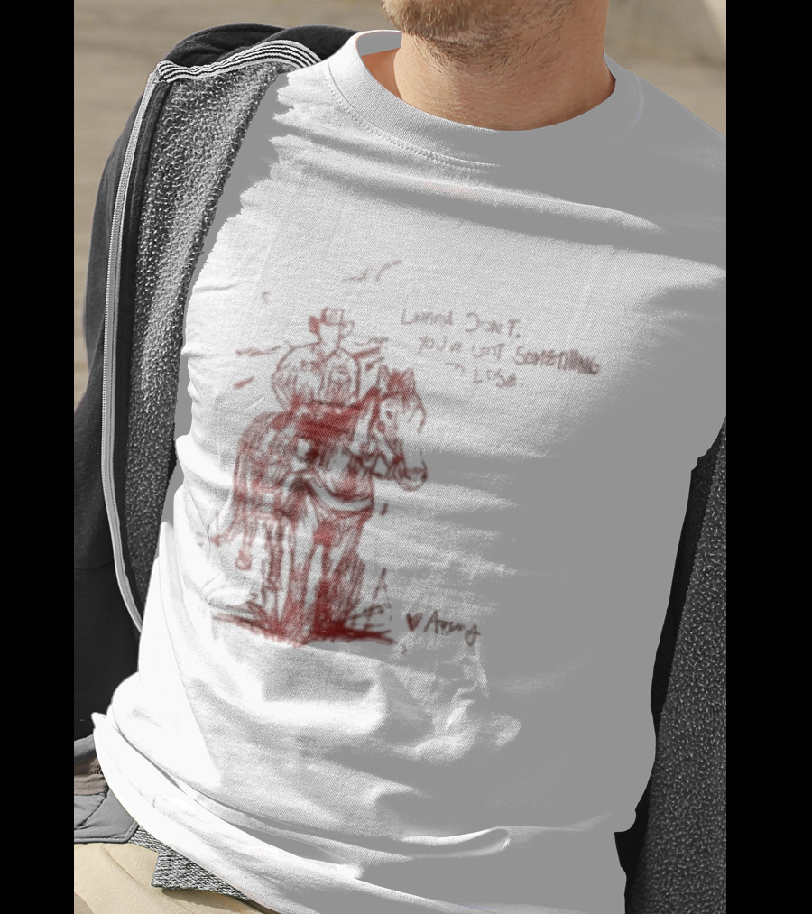Avery Anna Danny Art Cowboy With Heart And Butterfly T-Shirt