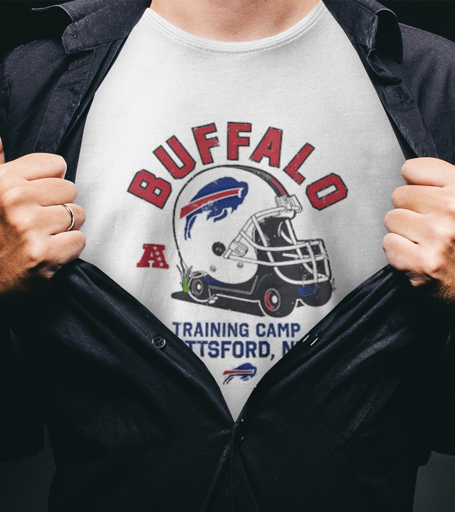 Buffalo Bills Training Camp 2026 Pittsford NY NFL Football Helmet T-Shirt