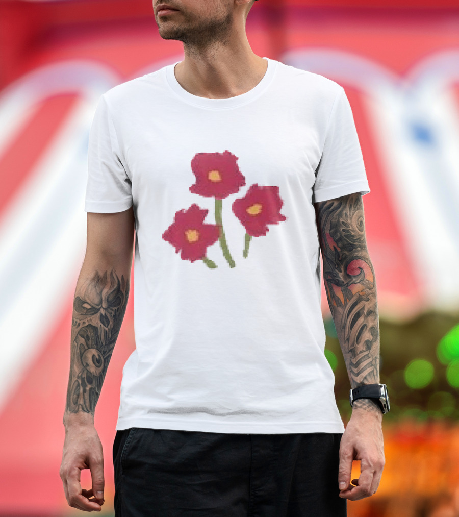 Ellie Holcomb Flowers For No Reason Red Poppies T-Shirt