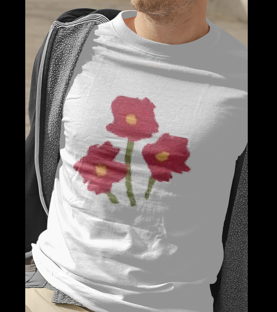 Ellie Holcomb Flowers For No Reason Red Poppies T-Shirt