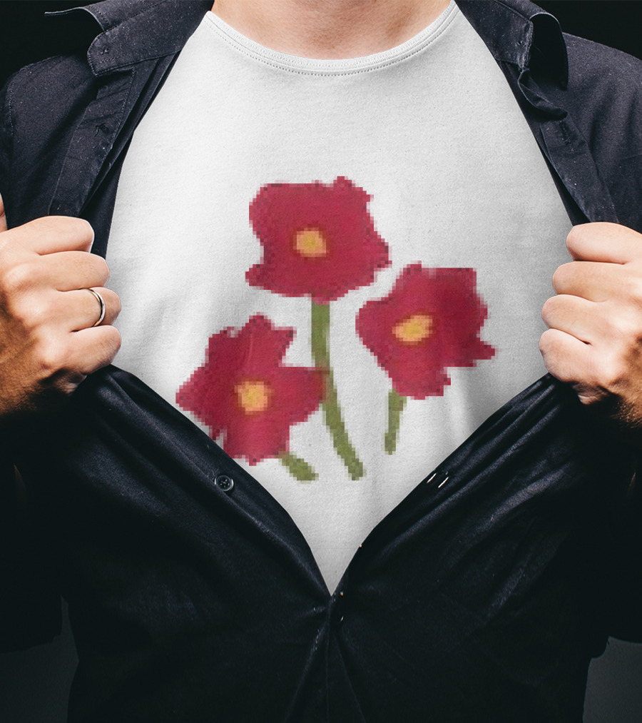 Ellie Holcomb Flowers For No Reason Red Poppies T-Shirt