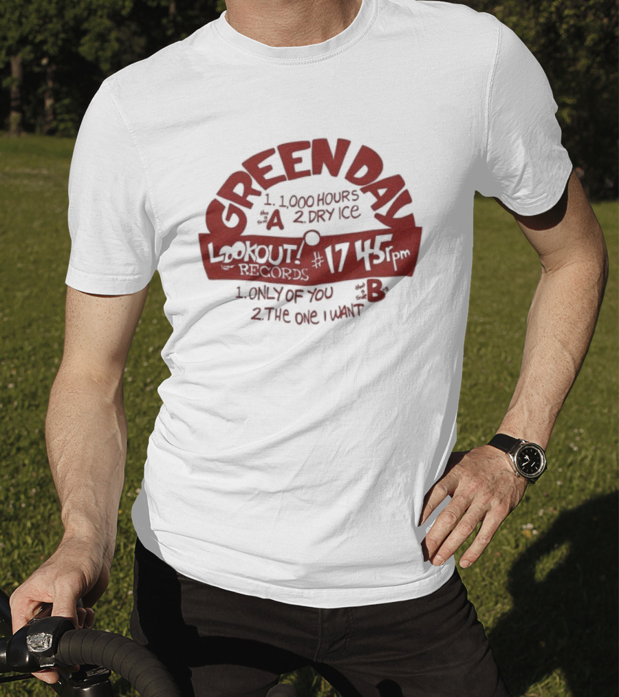 Green Day 1000 Hours Lookout Records Love Of You 17 445 2 Stuff One Mind T-Shirt