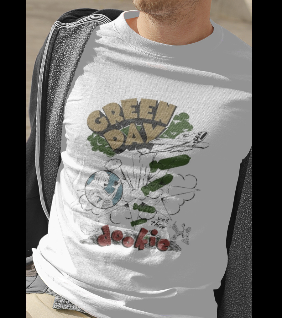 Green Day Dookie Explosion Earth Juniors Throw T-Shirt