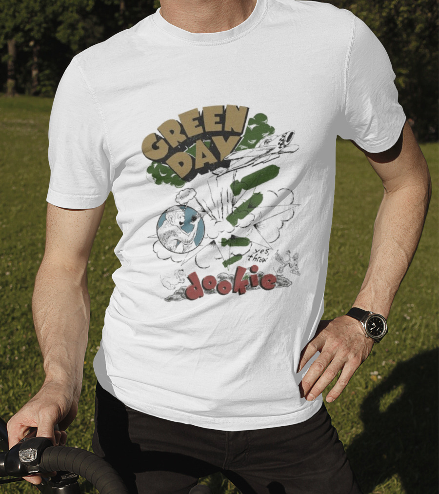 Green Day Dookie Explosion Earth Juniors Throw T-Shirt
