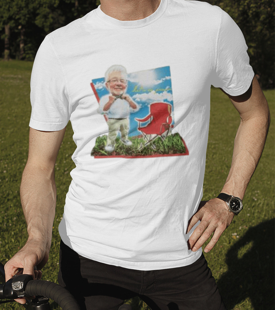 John Chungus Store The John Chungus Show Red Chair And Bowtie Outdoors Clouds Blue Sky T-Shirt