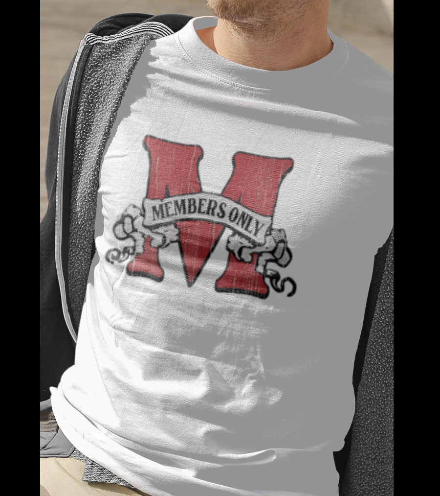 Members Only Red M Banner Chains T-Shirt