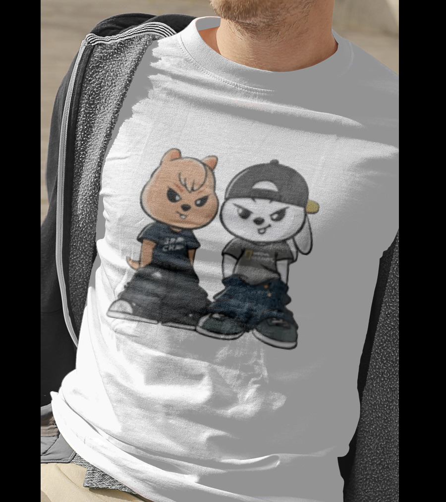 SKZOO Stray Kids Characters Han Quokka Leebit Streetwear T-Shirt