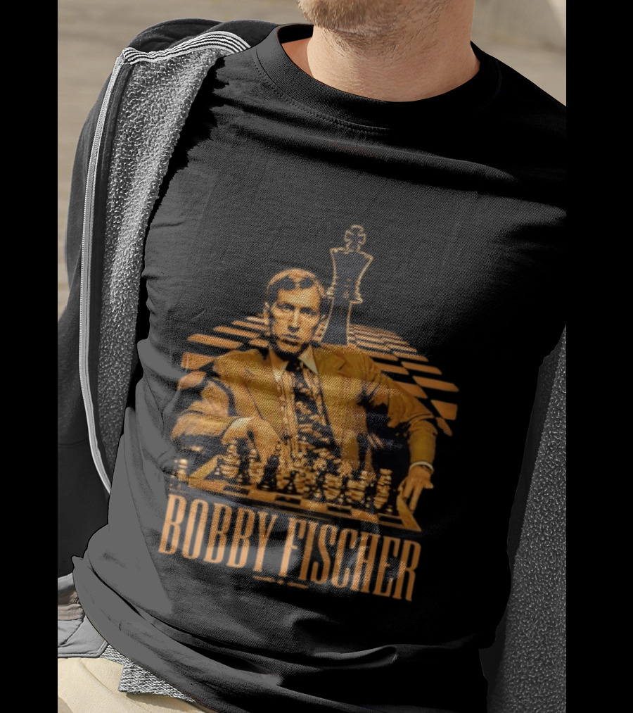 Bobby Fischer Chess Grandmaster Iconic Pose T-Shirt