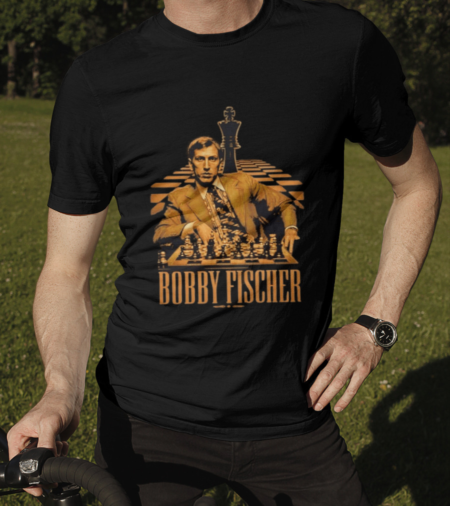 Bobby Fischer Chess Grandmaster Iconic Pose T-Shirt