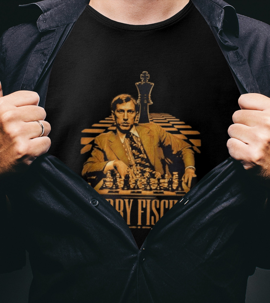 Bobby Fischer Chess Grandmaster Iconic Pose T-Shirt