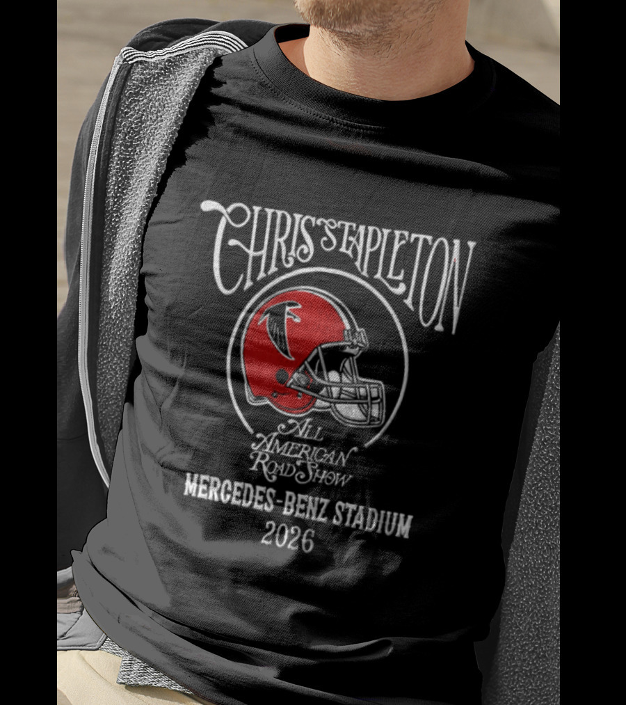 Chris Stapleton All American Road Show Atlanta Falcons Mercedes Benz Stadium 2026 T-Shirt