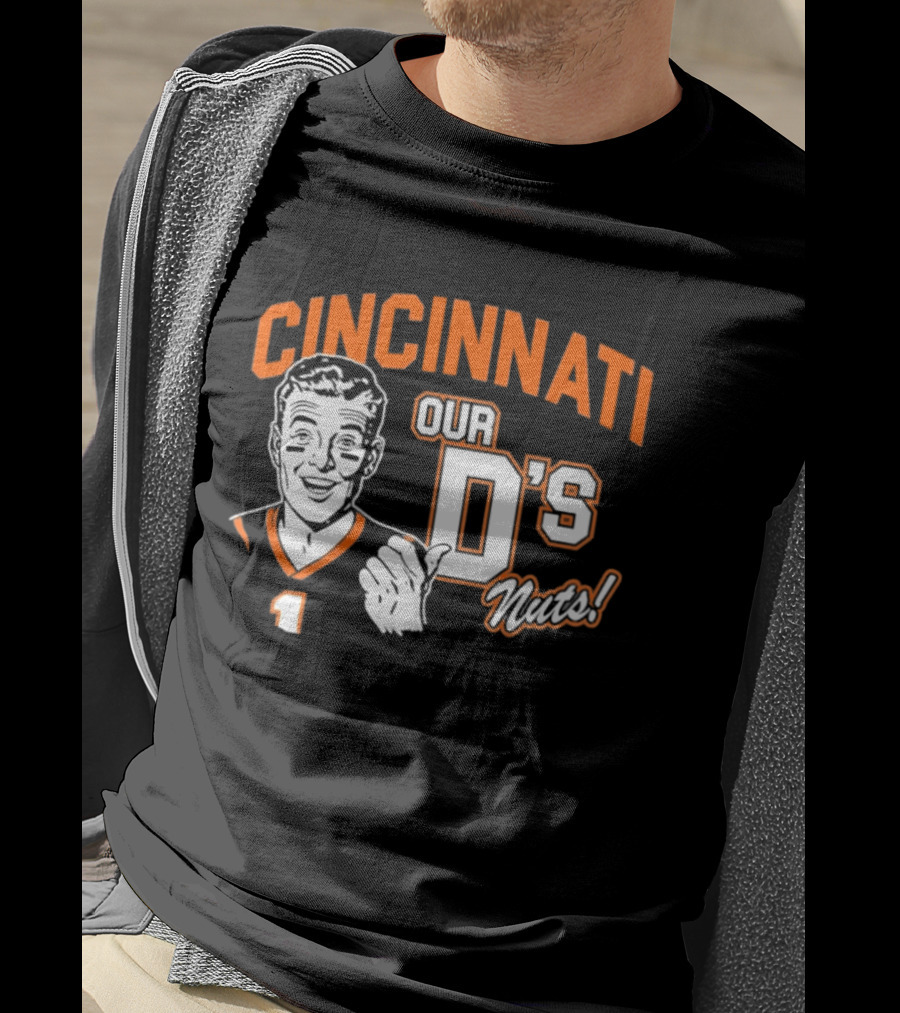 Cincinnati Our D's Nuts Football Orange T-Shirt