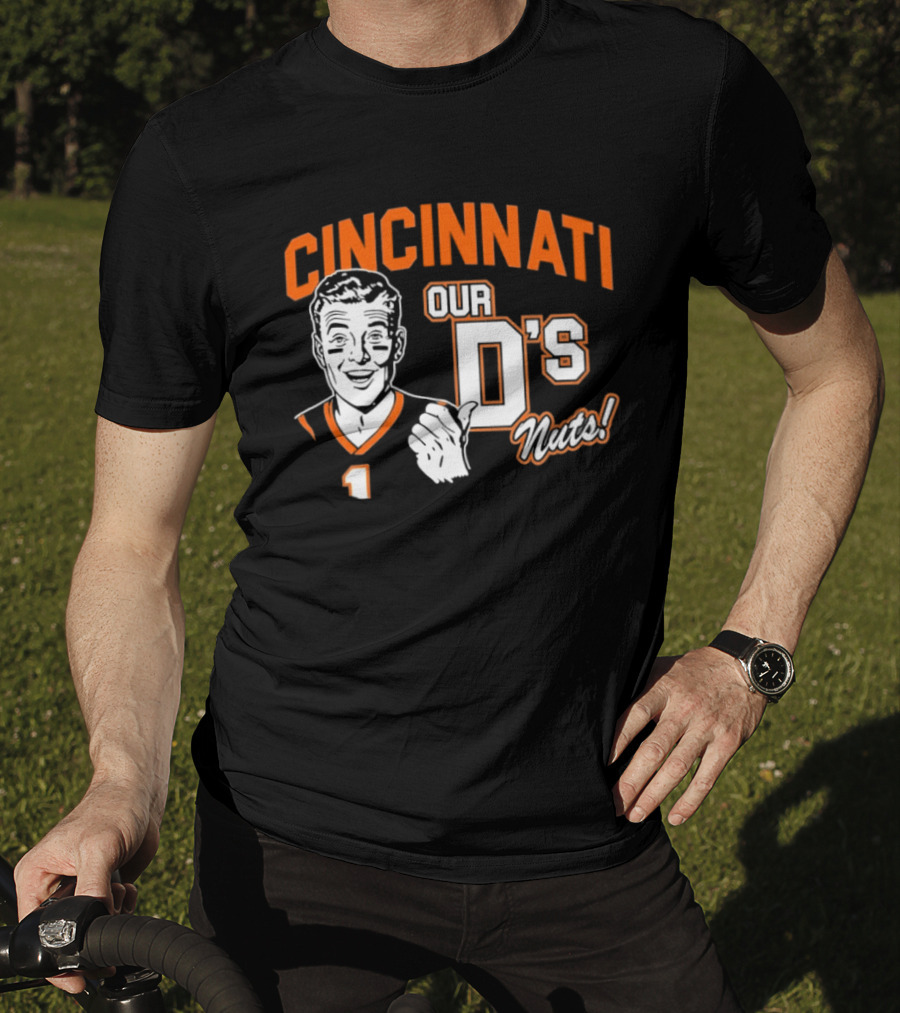 Cincinnati Our D's Nuts Football Orange T-Shirt