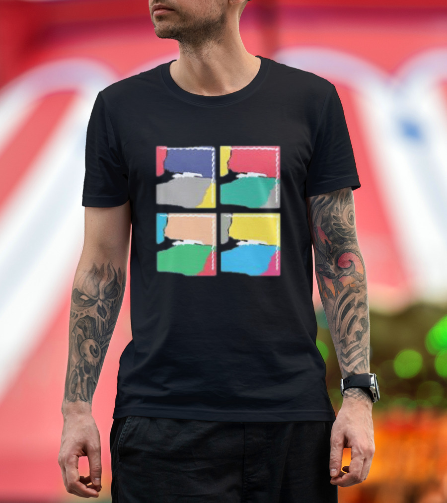 Genesis Abacab 45th Anniversary Multicolor Blocks T-Shirt