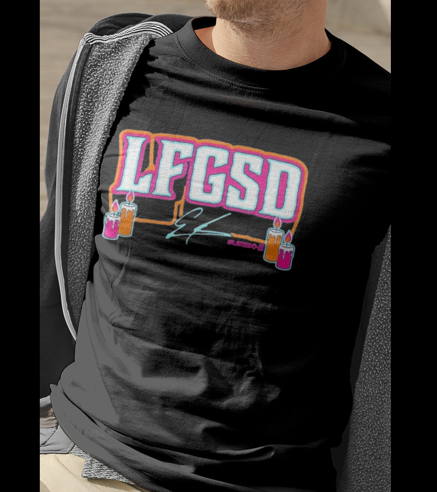 LFGSD Ethan Salas Signature Candles T-Shirt