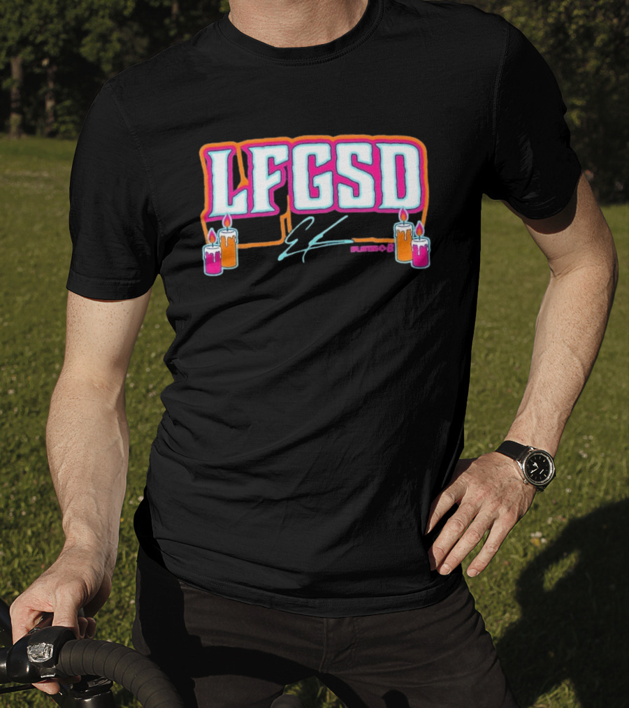 LFGSD Ethan Salas Signature Candles T-Shirt