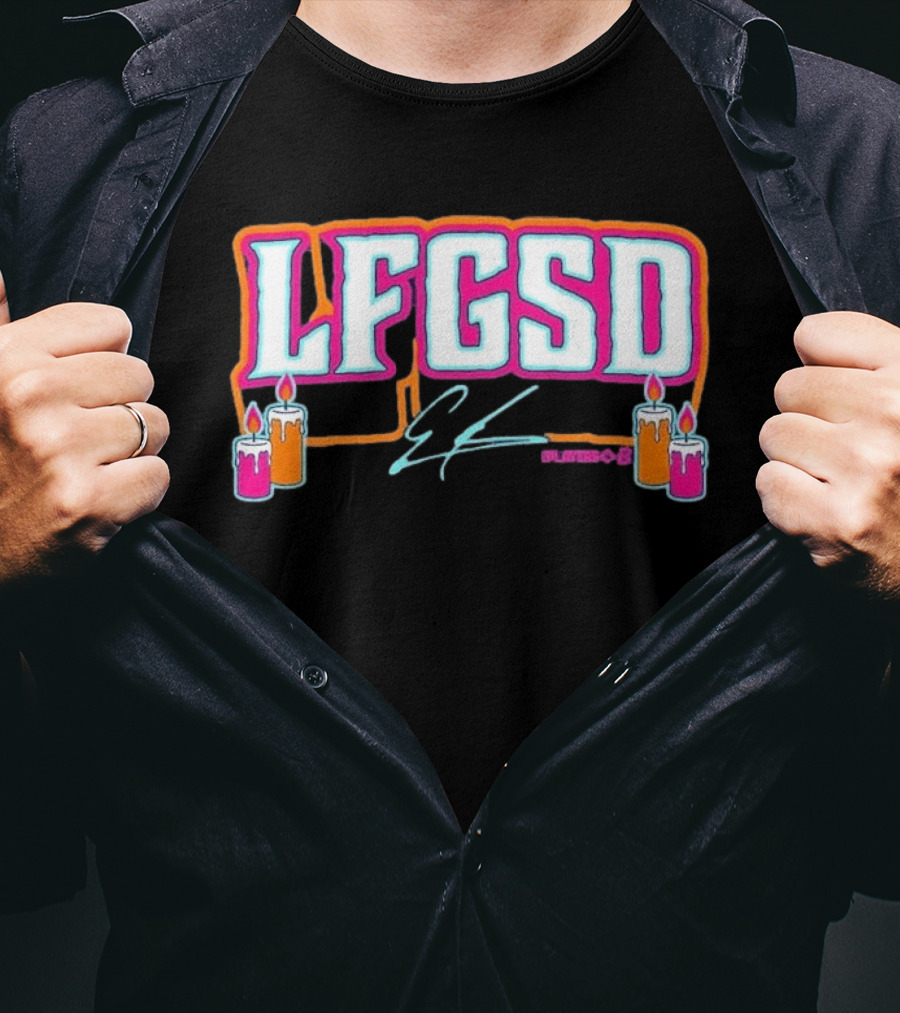 LFGSD Ethan Salas Signature Candles T-Shirt