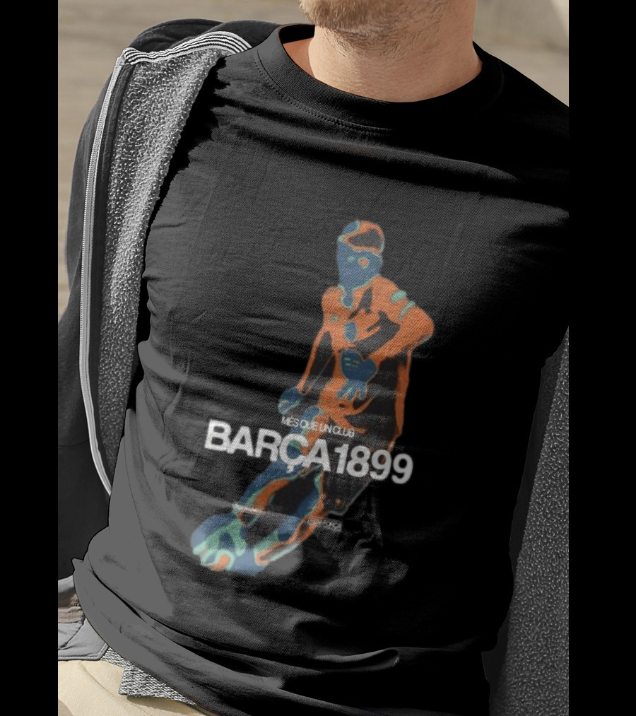BARÇA 1899 Més Que Un Club Vibrant Black Pulse Player FCBarcelona T-Shirt