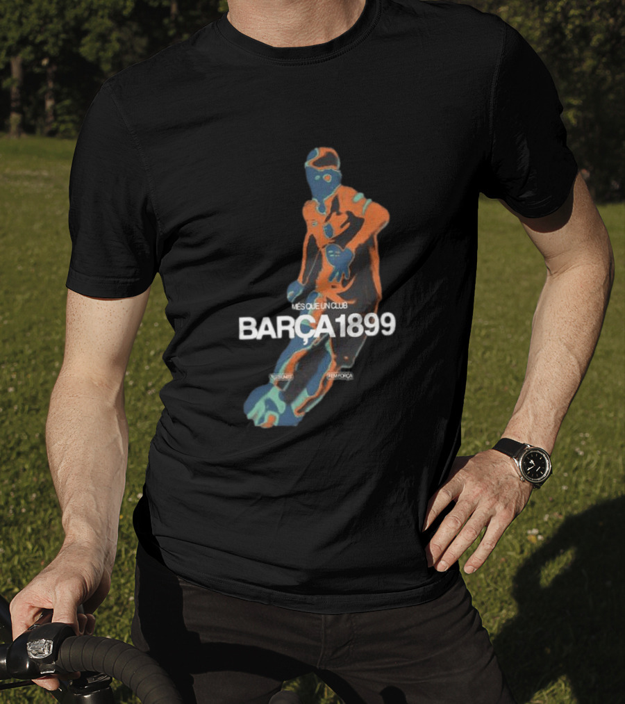 BARÇA 1899 Més Que Un Club Vibrant Black Pulse Player FCBarcelona T-Shirt