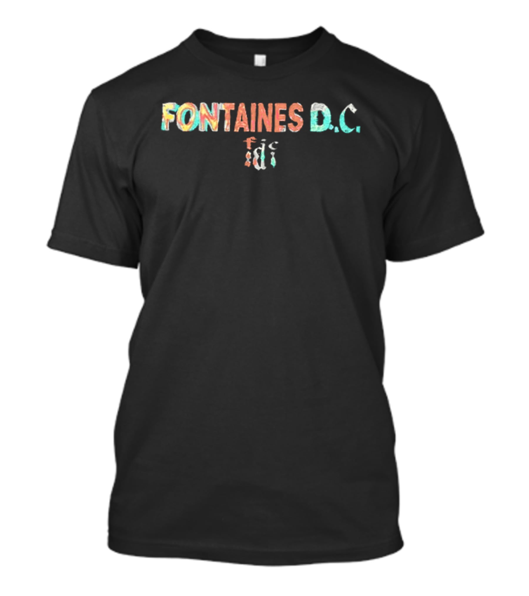 Fontaines DC US Tour 2026 Tour Dates Colorful T-Shirt
