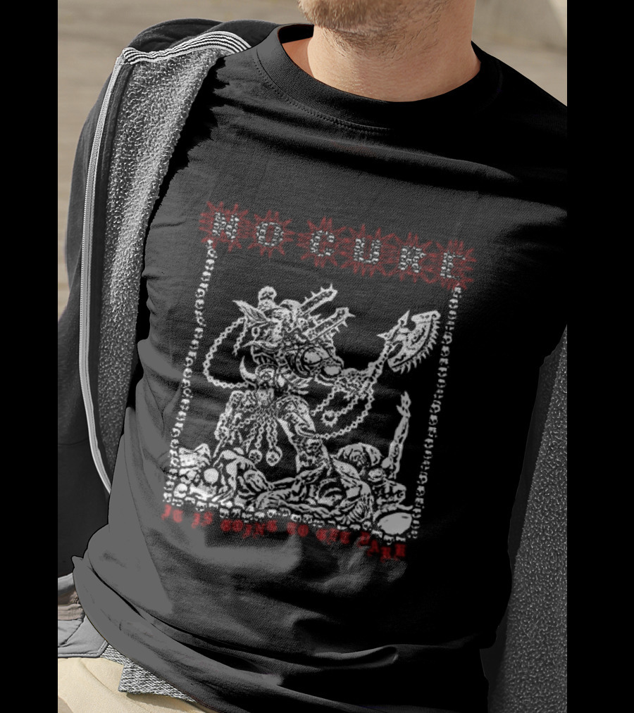 Imprintmerch No Cure Xterminatus Warrior With Axe And Skulls T-Shirt
