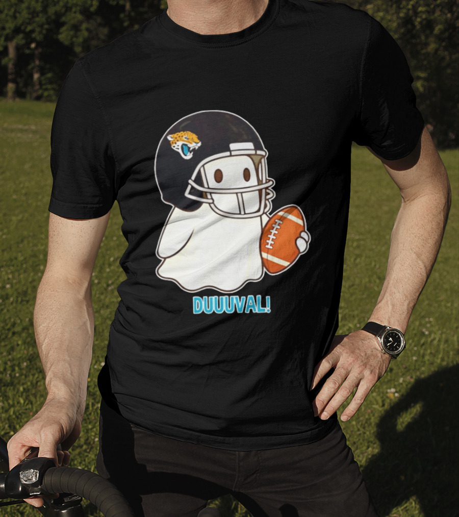 Jacksonville Jaguars Ghost Football Duuuval Halloween 2026 T-Shirt