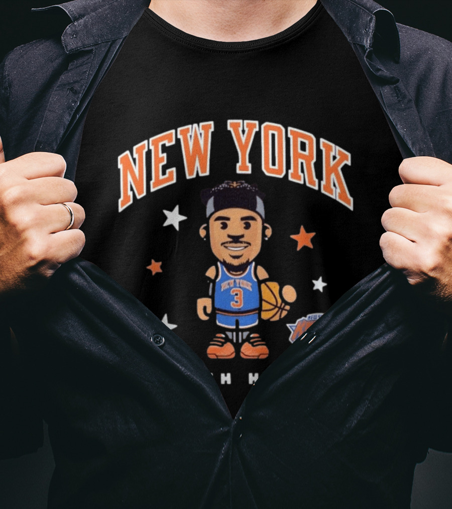 New York Knicks Josh Hart No 3 Basketball T-Shirt