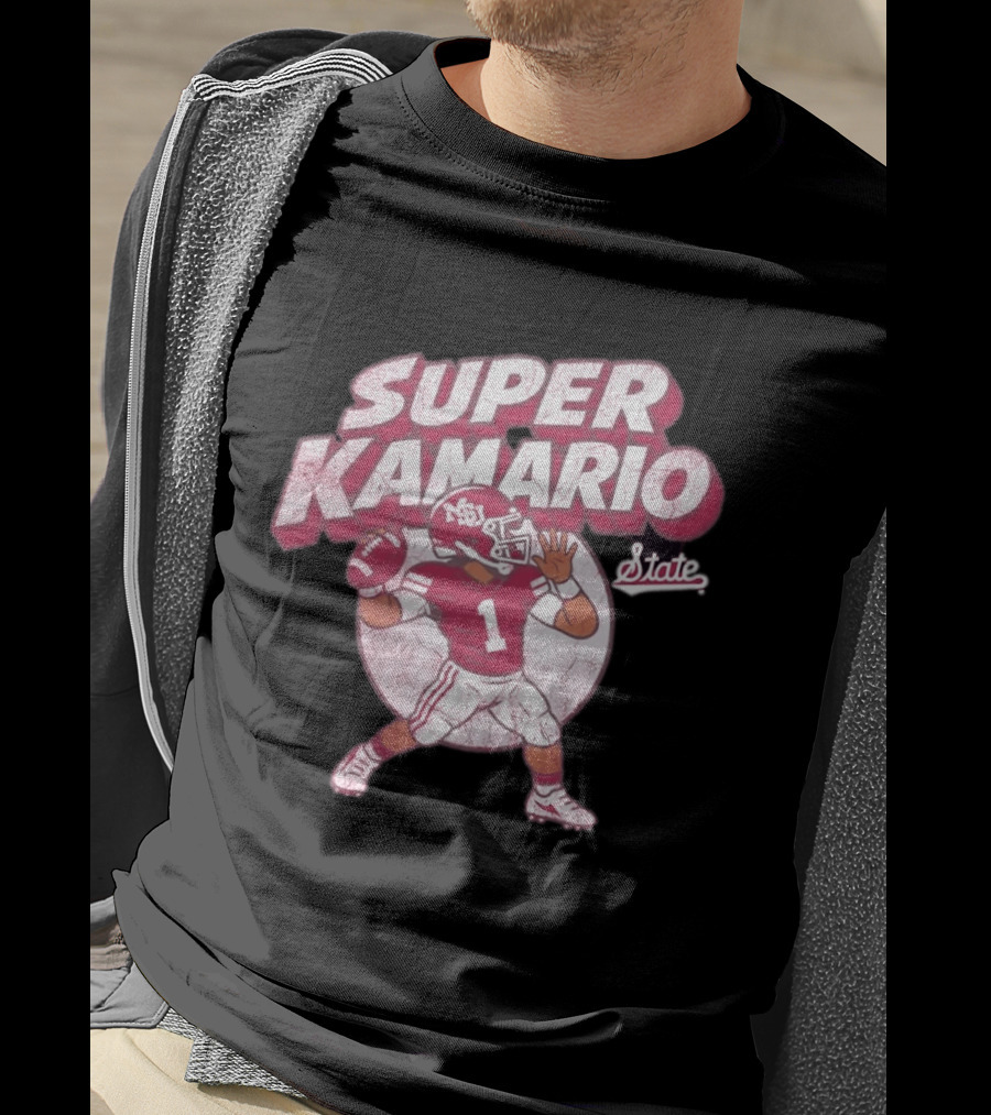Super KaMario State No 1 Mississippi Bulldogs Football T-Shirt