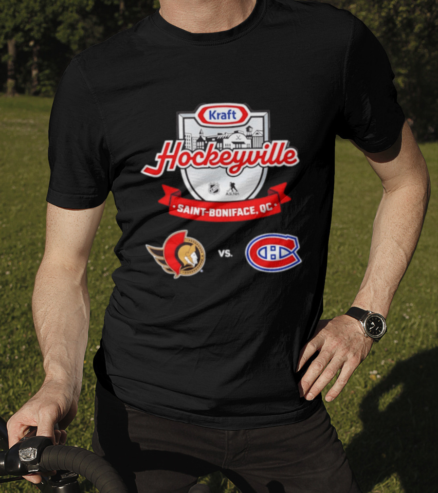 Kraft Hockeyville Saint Boniface QC Ottawa Senators Vs Montreal Canadiens NHL AHL Matchup T-Shirt