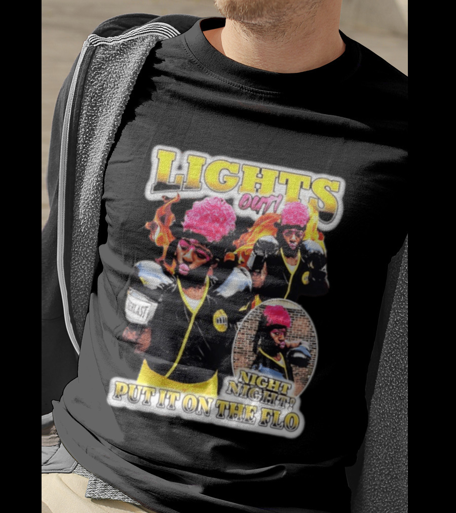 Laquanda Lights Out Night Night Put It On The Flo Boxing Gloves T-Shirt