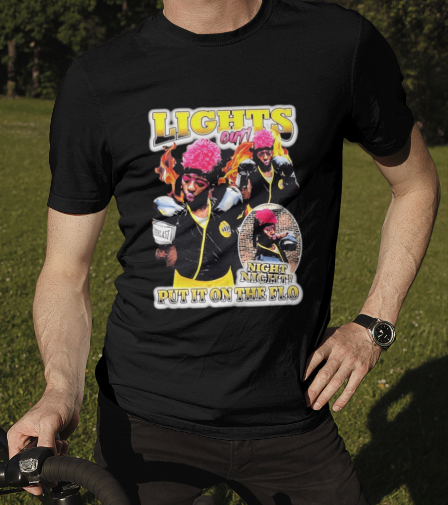 Laquanda Lights Out Night Night Put It On The Flo Boxing Gloves T-Shirt