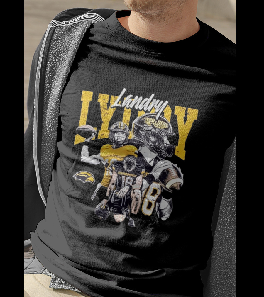 Landry Lyddy Southern Miss Golden Eagles NCAA Football Collage T-Shirt